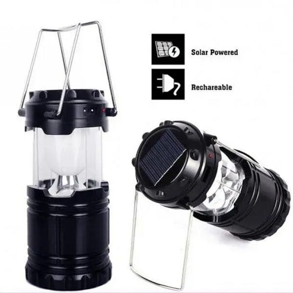 Кемпінговий акумуляторний ліхтар XF-5800T,6+1 LED, сонячна панель , USB
